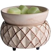 Candle Warmers ETC 2-in-1 Candle and Fragrance Warmer for Warming Scented Candles or Wax Melts an...