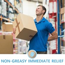 Non-greasy and immediate relief. For work, gym, accidents or any cause of muscle pain