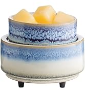 Candle Warmers ETC 2-in-1 Candle and Fragrance Warmer for Warming Scented Candles or Wax Melts an...