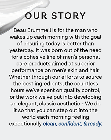 Beau brummell for men brand story