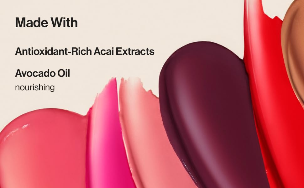 Made with antioxidant rich acai extracts and avocado oil to nourish