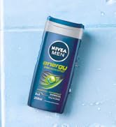NIVEA Men Energy Shower Gel, 250 ml (Pack of 6)