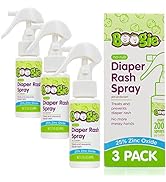 Baby Diaper Rash Cream Spray by Boogie Bottoms, No-Rub Touch Free Application for Sensitive Skin,...