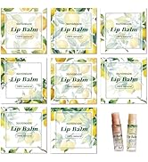 CRASPIRE 80Pcs 8 Styles Lemon Lip Balm Sticker Summer Fruit Orange Pattern Self-Adhesive Homemade...