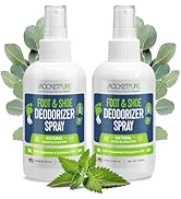 Rocket Pure Natural Foot & Shoe Deodorizer Spray - Foot Spray for Smelly Feet, Shoe Spray for Sme...