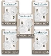 Scentsationals 25w Bulbs for Wax Warmer, 25 Watt Light Candelabra E12 Base - Replacement Plug-in ...