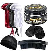 Wave Pomade for Men Strong Hold Easy Wash 360 Wave Training Hair Cream, Waves Grease for Men Prom...