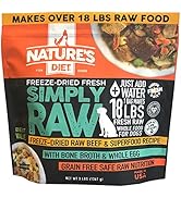 Nature's Diet Simply Raw Freeze-Dried Raw Whole Food Meal - Makes 18 Lbs Fresh Raw Food with Mus...