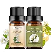 Sedbuwza Jasmine Oil Honeysuckle Essential Oil Set, 100% Pure Organic Aromatherapy Oils Gift Set ...