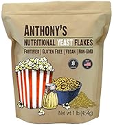 Anthony's Premium Nutritional Yeast Flakes, 1 lb, Fortified, Gluten Free, Non GMO, Vegan