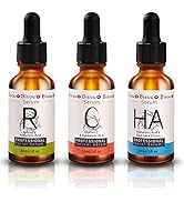 Bisou Bisou Bisou Vitamin Serum Set, Hyaluronic Acid with Vitamin C, E, Retinol Organic Green Tea...