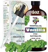 Vanilla Essential Oil 4 Fl Oz (120 ml) -for Diffusers, Humidifiers, Home, Bath, Cleaning, Yoga, D...