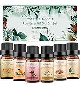 Rose Jasmine Chamomile Frankincense Sandalwood Orange Essential Oil Set, 6 Pack 100% Pure Aromath...