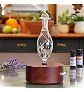 ArOmis Aromatherapy Diffuser - (Solum Nox Vitis) Premium Wood & Glass Essential Oil Nebulizer - P...