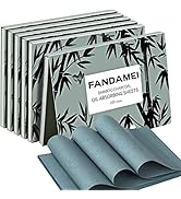600 Counts Oil Blotting Sheets with Bamboo Charcoal, FANDAMEI Blotting Paper for Oily Skin, Oil C...