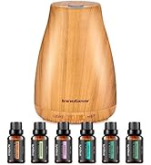 InnoGear Essential Oil Diffuser with Oils, 150ml Aromatherapy Diffuser with 6 Essential Oils Set,...