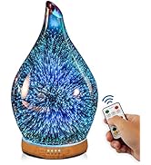 Porseme 280ml Essential Oil Diffuser, Aroma Ultrasonic Humidifier with Remote Control, BPA Free, ...
