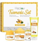 Turmeric Skincare Set - Turmeric Skin Care Products Brightening & Acne - Turmeric Skin Care Kit, ...