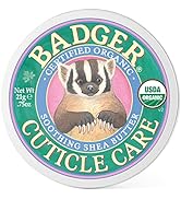 Badger Organic Cuticle Care Balm - Natural Nail Care Cream with Shea Butter, Vitamin-Rich Seabuck...