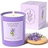 NORVENCE Lavender Candle, Lavender Scented Candles for Women, 10oz Soy Candles with Bamboo Lid for Home Scented, Birthday Gifts for Women and Men, Hand-Poured Candle for Relaxation, Home Decor
