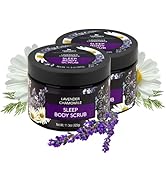 Nature’s Beauty Lavender Chamomile Sleep Body Scrub | Gently Exfoliate + Sleep Well with Lavender...