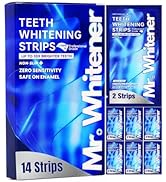 Mr.Whitener Teeth Whitening Strips, Premium Tooth Whitening Kits: 14 Strips 7 Packs, Dentist-Appr...