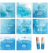 CRASPIRE Lip Balm Labels 80pcs Homemade Lip Balm Labels 2” Clear Lip Balm Labels for Tubes Printa...