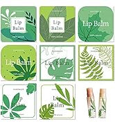 CRASPIRE Lip Balm Labels 80pcs Homemade Lip Balm Labels 2” Clear Lip Balm Labels for Tubes Printa...