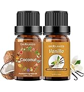 Sedbuwza Vanilla Oil Coconut Essential Oil Gift Set, 100% Pure Organic Therapeutic Grade Oils Gif...
