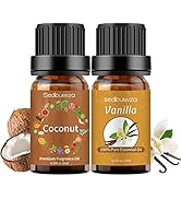 Sedbuwza Vanilla Oil Coconut Essential Oil Gift Set, 100% Pure Organic Therapeutic Grade Oils Gif...
