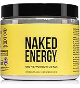 Naked Energy – Pure Pre Workout Powder for Men and Women, Vegan Friendly, Unflavored, No Added Sw...