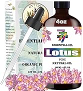 Lotus Essential Oil 4 Fl Oz (120 ml) -for Diffusers, Humidifiers, Home, Bath, Cleaning, Yoga, DIY...