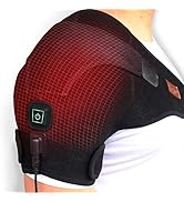CREATRILL Heated Shoulder Wrap, 3 Heat Settings, Heating Pad Support Brace for Rotator Cuff, Join...