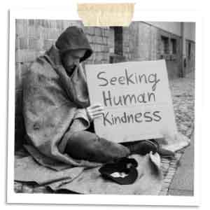 seeking human kindness