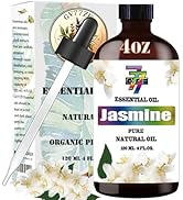 Jasmine Essential Oil 4 Fl Oz (120Ml) - Jasmine Oil for Diffuser,Humidifier,Home,Cleaning,Massage...