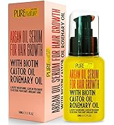 Moroccan Argan Oil Hair Serum with Keratin - Heat Protectant Treatment for Women and Men - Anti F...