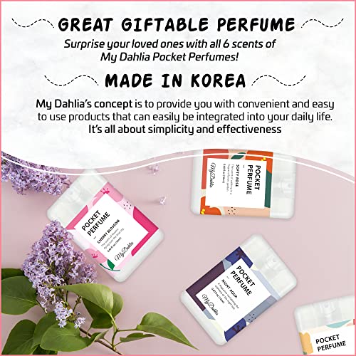GuatemalaDigital.com - Producto: SOUND OF SEOUL My Dahlia Pocket Perfumes, Available in 6 amazing Scents, Perfect for On-the-Go & Traveling compact Size Perfumes, Great Giftable Item, Smell Amazing Anywhere, Anytime! (Softy Rose)