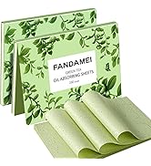 200 Counts Oil Blotting Sheets, FANDAMEI Blotting Paper for Oily Skin, Oil Control Film, Oil Abso...