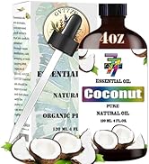 Coconut Essential Oil 4 Fl Oz (120Ml) - Coconut Oil for Diffuser,Humidifier,Home,Bath,Hair,Cleani...