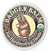Badger - Hardworking Hands Healing Balm, Aloe Vera & Wintergreen, Working Hand Balm, Balm, for Dr...
