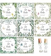 CRASPIRE 80Pcs 8 Styles Lip Balm Sticker Plant Butterfly Self-Adhesive Homemade Lip Balm Labels V...