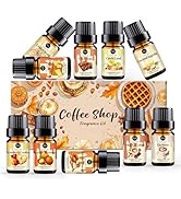 RAINBOW ABBY Fragrance Oil Coffee Shop Set, Fragrance Oil for Candle & Soap Making- Espresso, Moc...