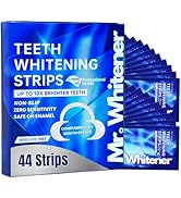 Mr.Whitener Teeth Whitening Strips, Professional Tooth Whitening Kits: 44 Strips 22 Packs Teeth W...