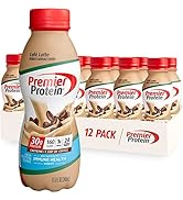 Premier Protein Shake, Café Latte, 30g Protein, 1g Sugar, 24 Vitamins & Minerals, Nutrients to Su...