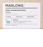 MARLOWE. No. 102 Men's Body Scrub Soap 7oz (Variety Trio) | Best Exfoliating Bar for Men | Made w...