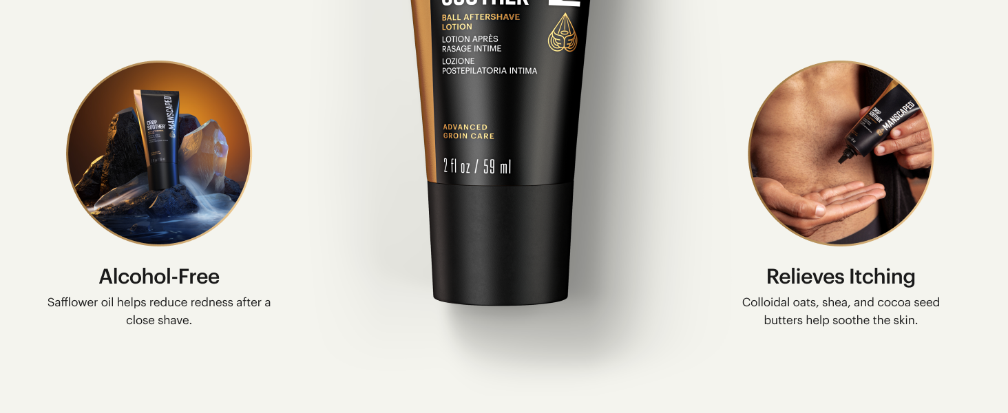 manscaped crop soother balls aftershave soothing lotion