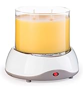 CANDLE WARMERS ETC. Auto Shutoff Candle Warmer Plate (White, Plug-in) – Modern Candle Wax Warmer ...