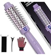 Tresses Touch 1.5 Inch Thermal Brush Blowout with 5 Temp Settings, Universal Voltage Hair Curling...