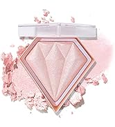 Face Pink Blush Highlighter Makeup Palette Shimmer Contour Powder Waterproof Long-Lasting, Bright...