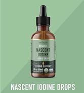 Organic Liquid Nascent Iodine Drops | Iodine Supplement for Thyroid, Energy & Metabolism Support ...
